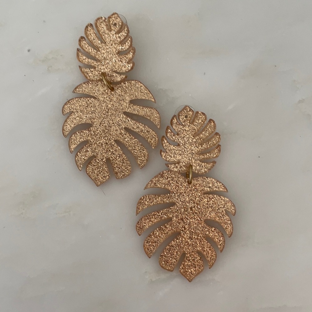 India Hicks Palm Earrings - New